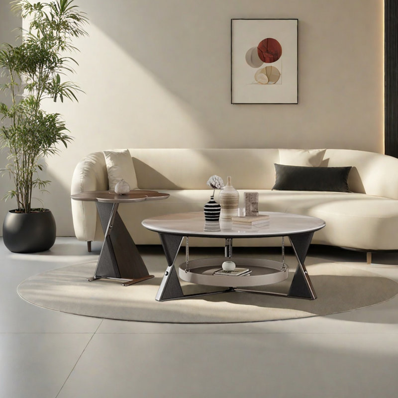 Ensemble de tables basses de style minimaliste