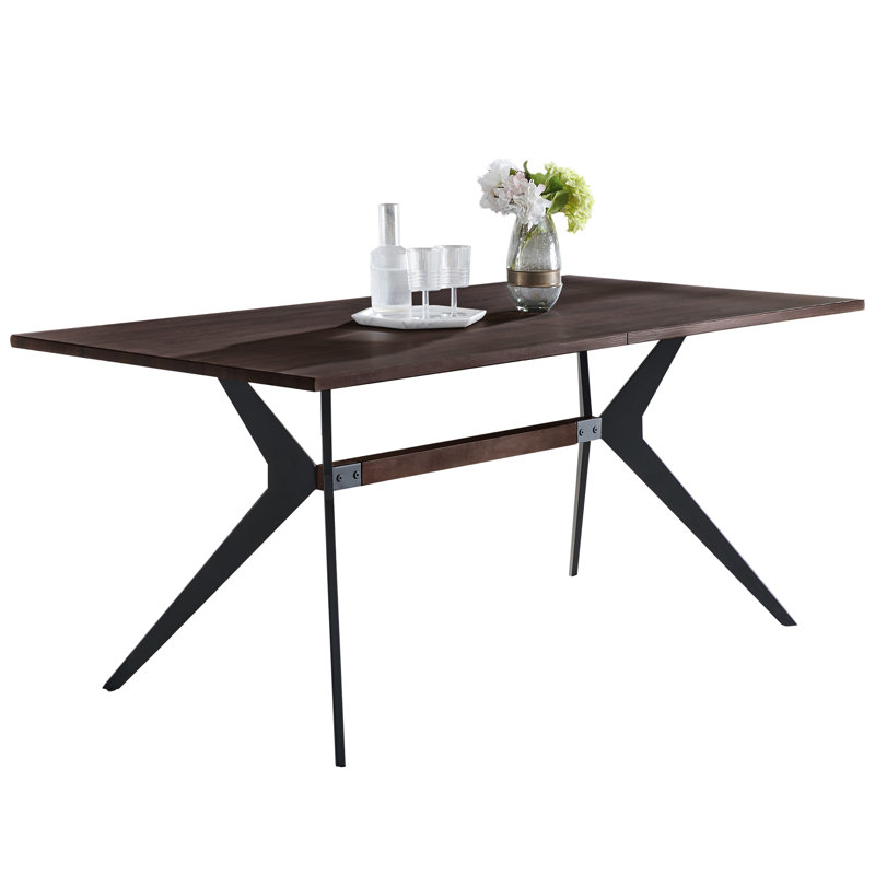Table de salle à manger Grochow, Brun foncé