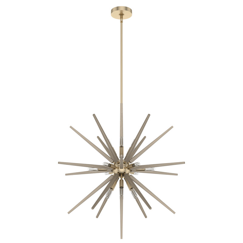 Lustre sphérique Spoutnik 18 lumières Jupiter Star, Or Alturas