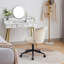 Chaise de bureau à domicile, chaise de bureau d'ordinateur en forme de fleur pivotante en tissu pour bureau à domicile ou chambre à coucher-1952118407