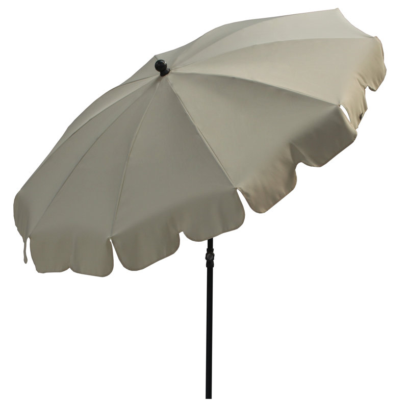 Gretel 200cm Market Parasol, Cream/Beige