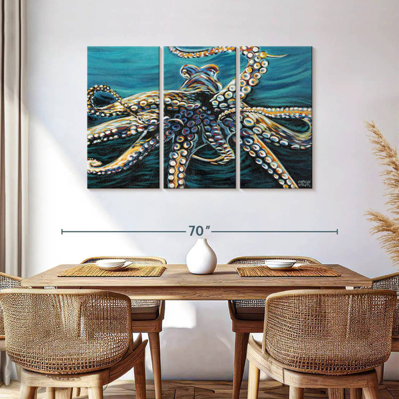 Brampt Wild Octopus II, 36" H x 57" W