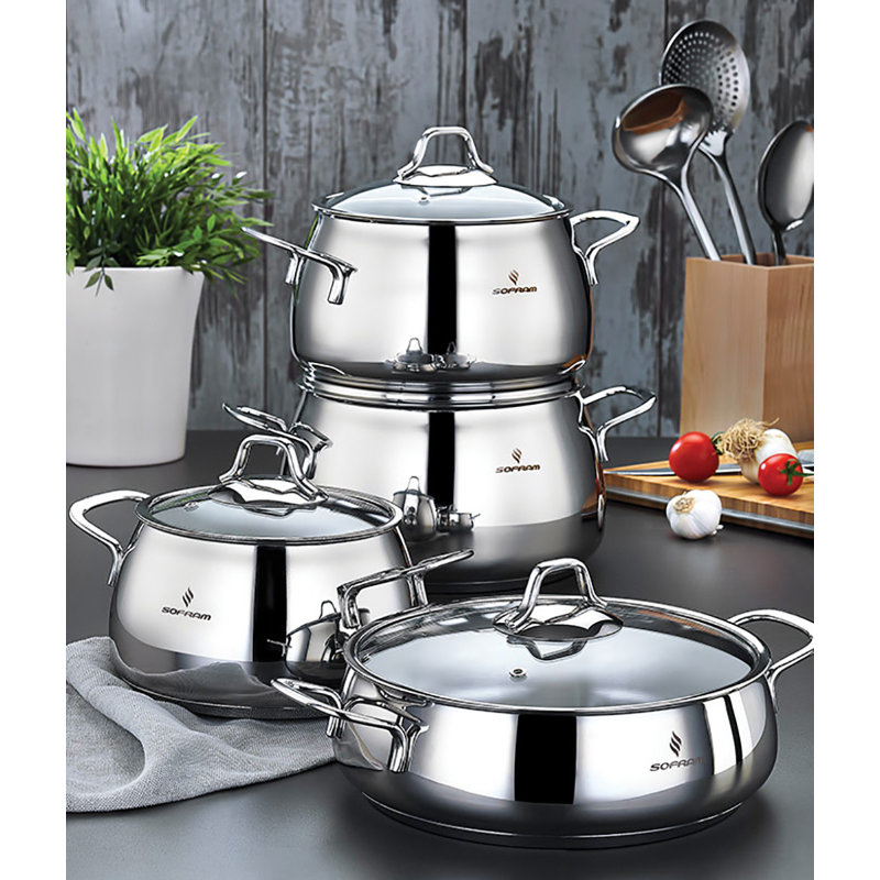 Venus 2.1-qt Stainless Steel Stock Pot with Glass Lid