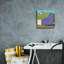 Toile épique Graffiti «Bucolique Structure 2» par Carol Young, 12 po x 12 po
