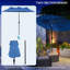 Parasol de patio à double face Outsunny, grand parasol de marché extérieur de 9,5 pi avec inclinaison à bouton-poussoir et manivelle, 3 bouches d'aération et 12 nervures pour le jardin, la terrasse, la piscine et le bleu marine-1580836840-1605889710