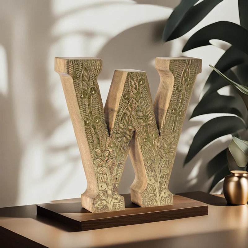 Haddam Text & Numbers Letter Block, H, Gold