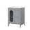 Meuble-lavabo 24 po avec lavabo, meuble-lavabo avec deux tiroirs et porte, tablette réglable, bois massif et panneau de fibres à densité moyenne