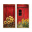 Tournesols et la grange rouge I - art mural floral, collection 2 panneaux-27684345-27684351