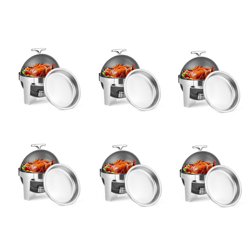 Ensemble de 6 chauffe-plats Chafing
