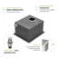 Évier de cuisine encastré 15 po - évier de cuisine encastrable en acier inoxydable 15 po x 17 po x 10 po à cuve simple de calibre 16 / évier de cuisine