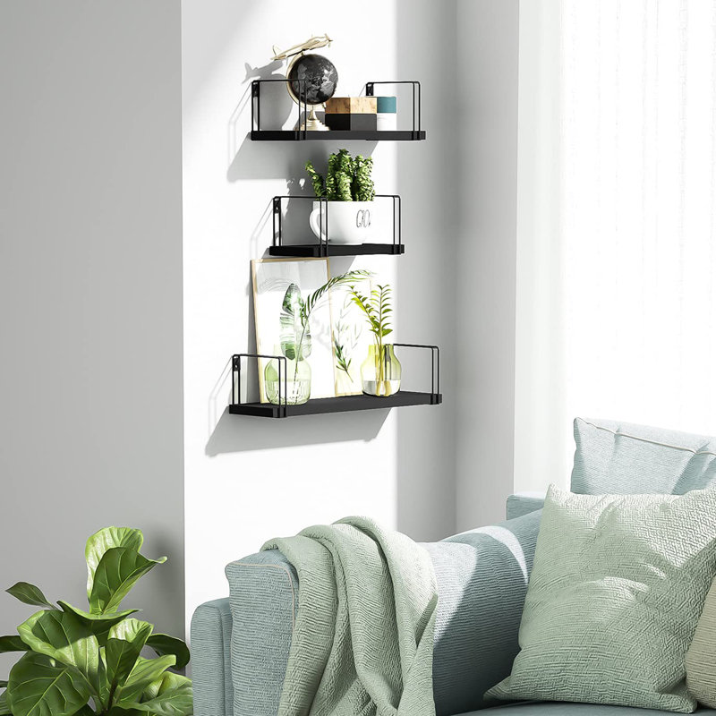 Anijae Floating Shelf, Black