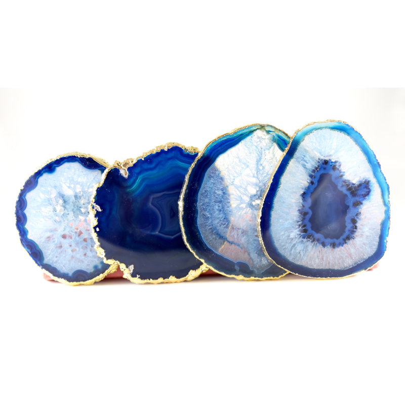 Crystal Coaster, Gold Plated