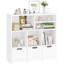 35'' Kids Toy Storage Organizer with 6 Cubbies & 3 Drawers, 3-Tier Bookshelf for Playroom, Bedroom, Nursery, Easy Assembly, White