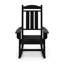 Chaise berçante Lumber Porch en noir - rendant les jardins plus agréables