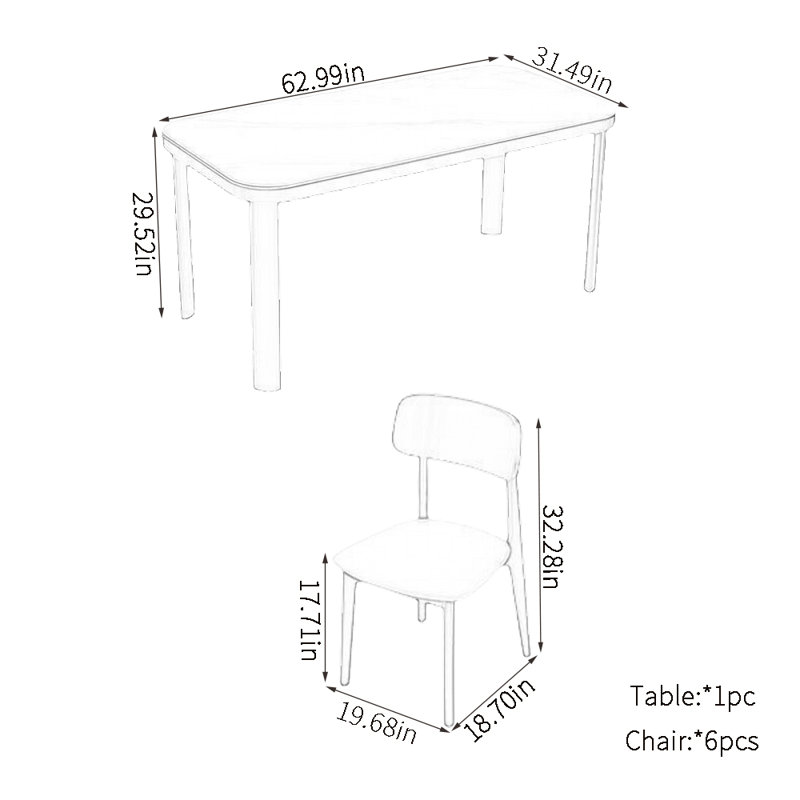 Ensembles de table de salle à manger modernes