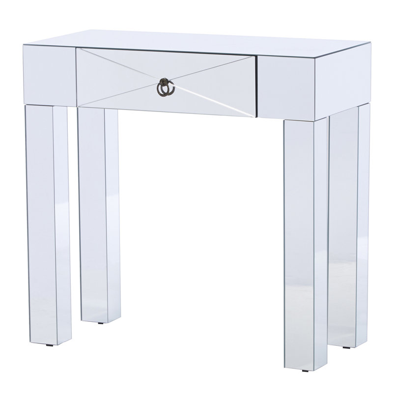 Jessa 31.25'' Glass Top Console Table
