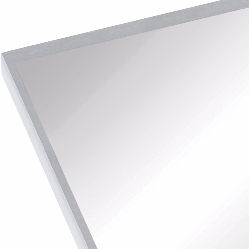 Miroir arqué en métal 20 po x 30 po Bathrrom, 30 po x 20 po, Argent argent