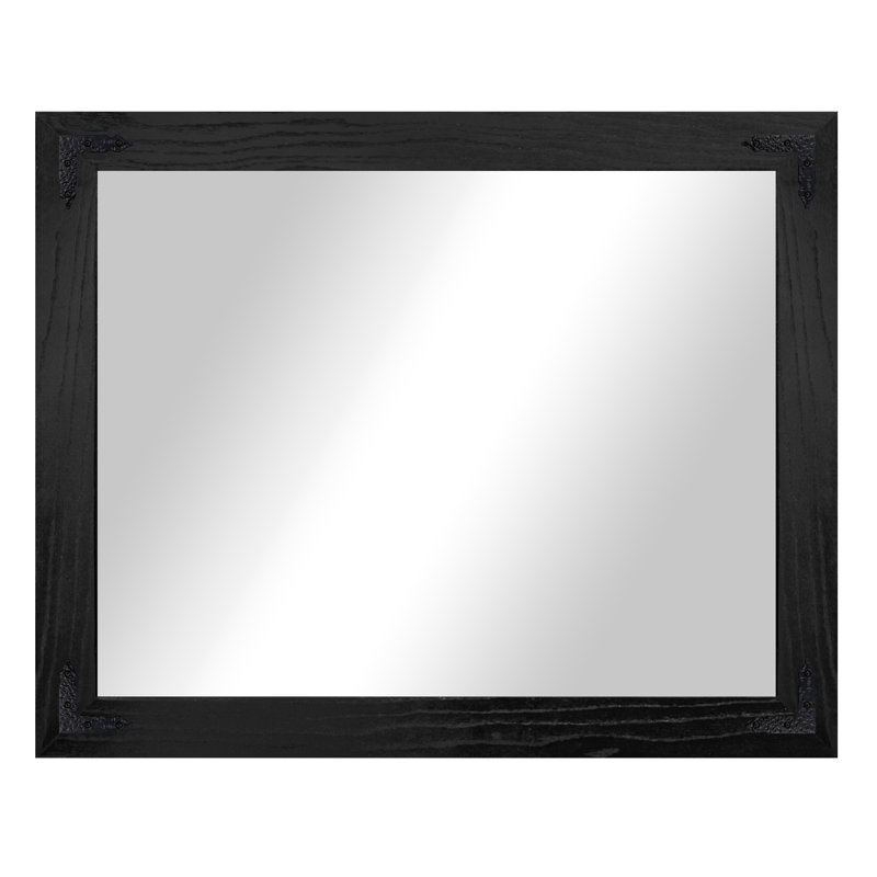 Miroir Gracie Oaks, Noir, noir, noir, noir, 46 po x 33 po