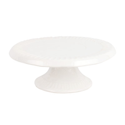 Pietra Serena Italian Stoneware Cake Stand