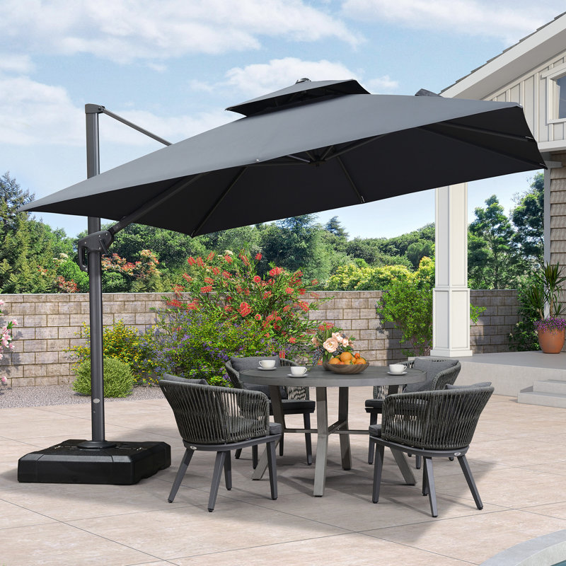 304cm Cantilever Parasol, Grey