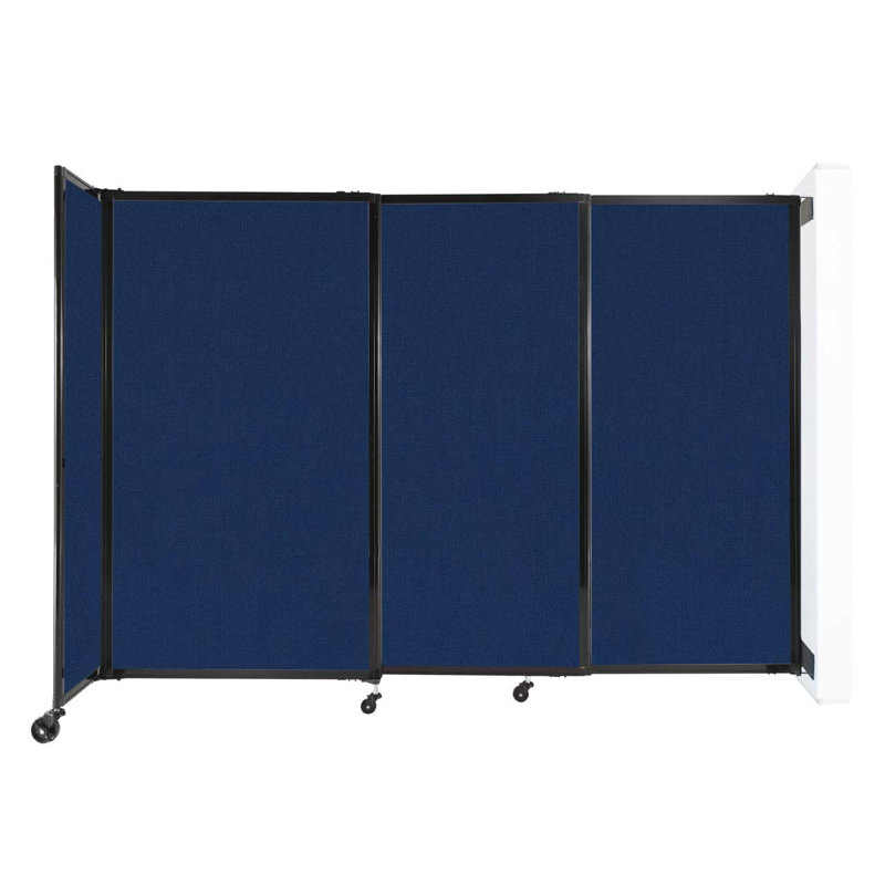 Cloison coulissante 5 pi, H 60 po x l 86 po x P 33 po, Bleu marine