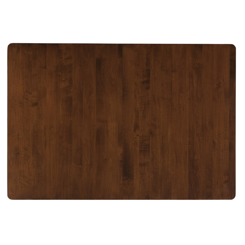 Sadeka Maple Solid Wood Dining Table, 29" H x 42" W x 60" D, Walnut