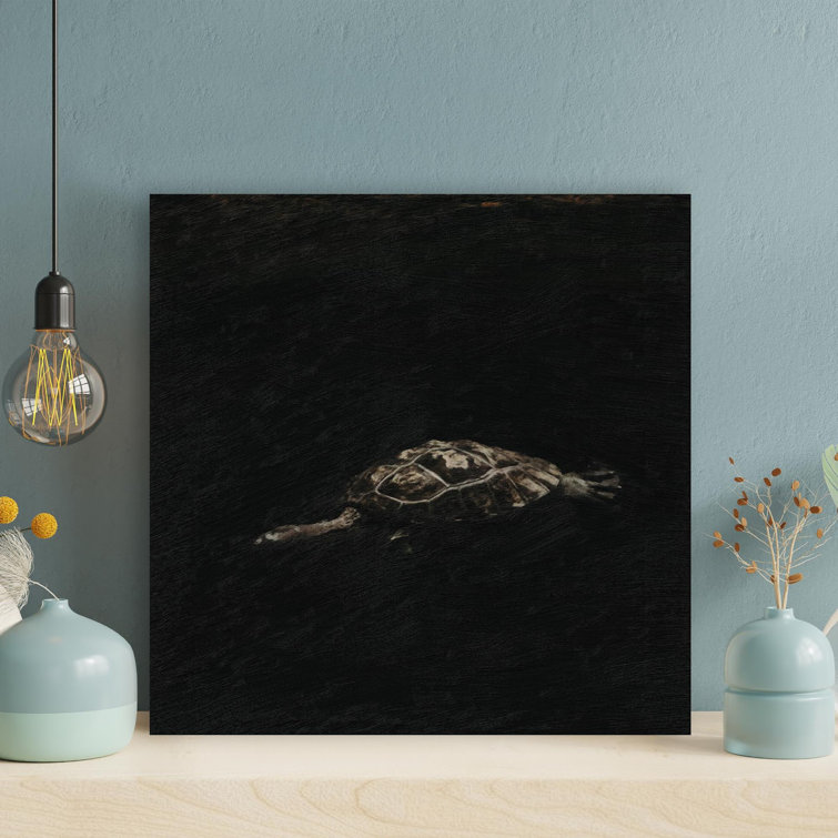 " Turtle Underwater 3 - 1 Piece Square Graphic Art Print On Wrapped Canvas " Painting Print on Canvas