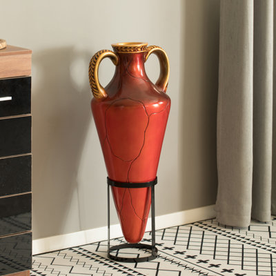 Vase de plancher en céramique 35 po Braewyn
