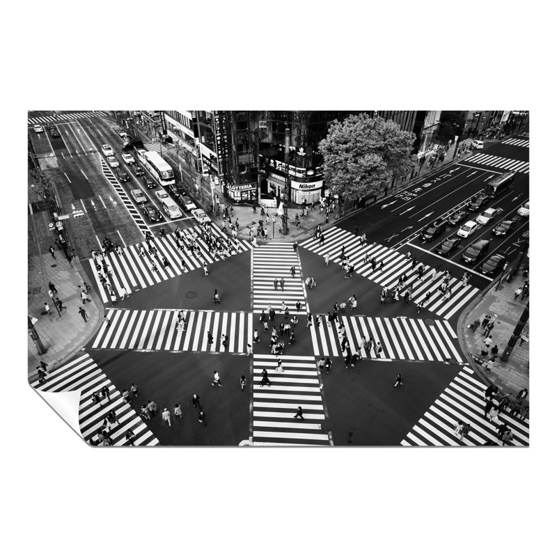 Tokyo Ginza Crossing 1 Piece Wall Art, 61cm H x 41cm W