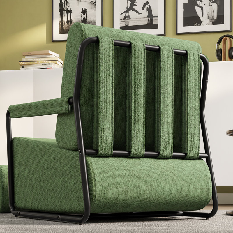 Upholstered Flannel Armchair