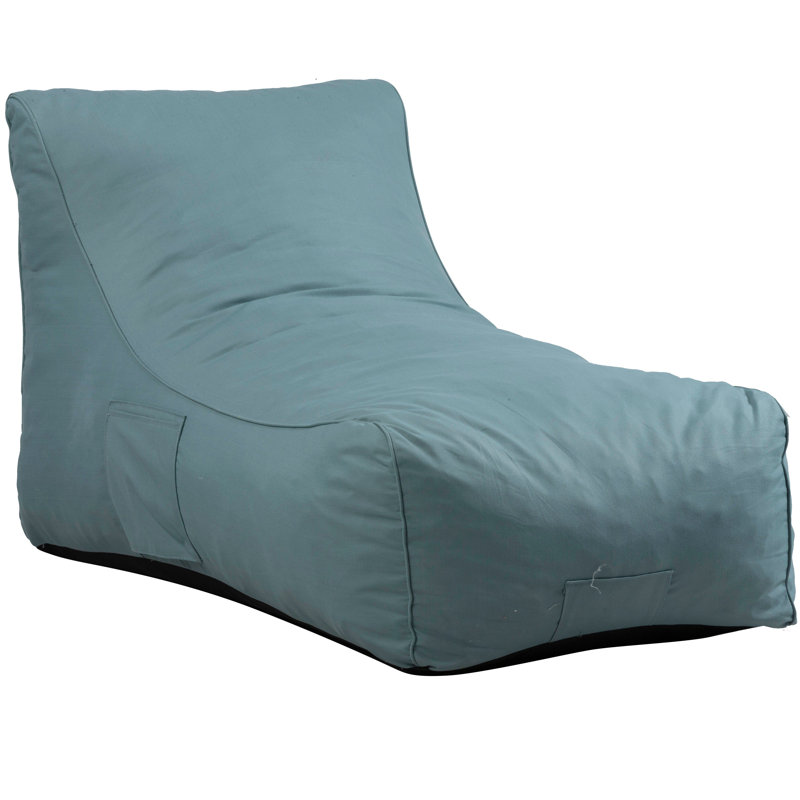Yukon Fabric Outdoor Friendly Bean Bag Lounger, Pale Teal