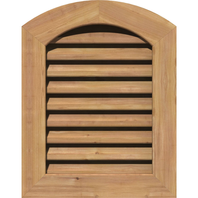 Grille d'aération verticale en cèdre, H 23 po x l 17 po
