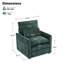 Fauteuil d'appoint moderne rembourré 32,5 po Drago-281660262