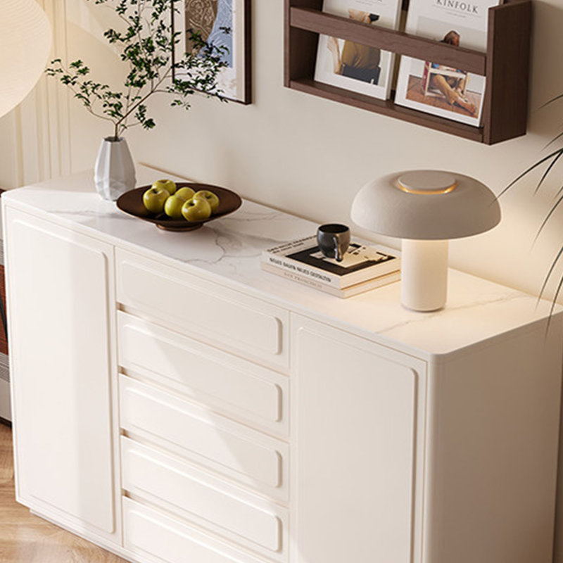 Armoire de rangement de style moderne de couleur crème