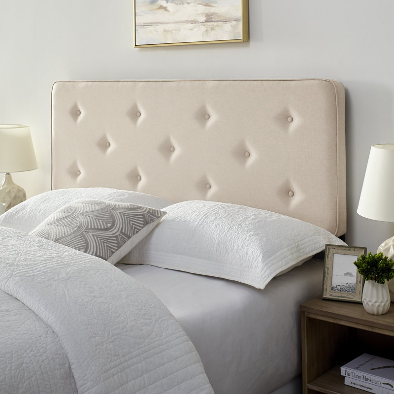 Tête de lit tapissier Sandefjord, Beige, Grand