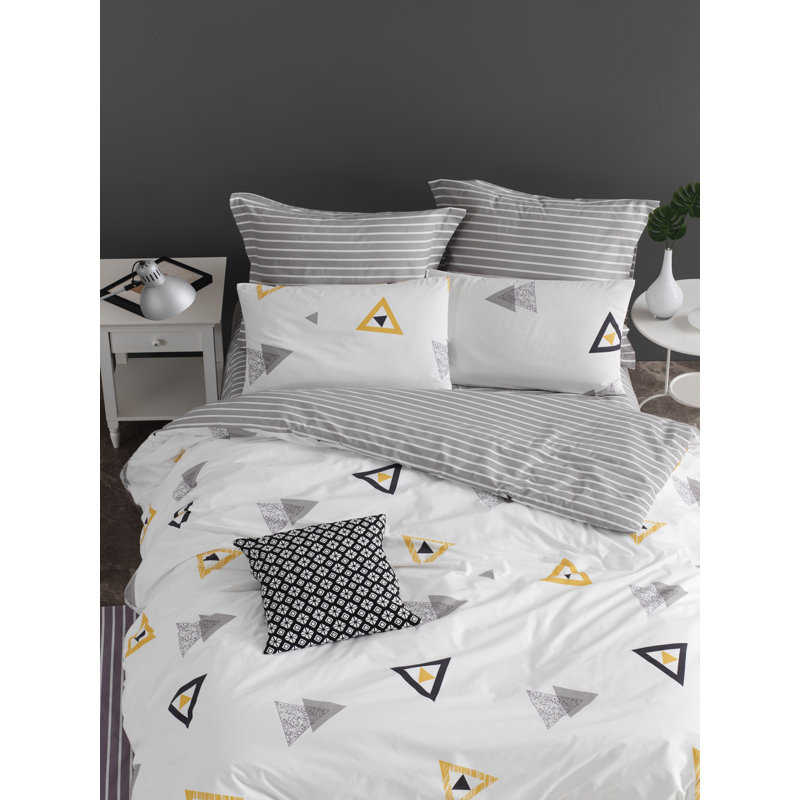 Annapolis Geometric Shapes Duvet Cover Set, 240 x 220cm Duvet Cover + 2 Pillowcases (50 x 80)