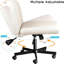 Chaise de travail pivotante en tissu Caelie-108608414