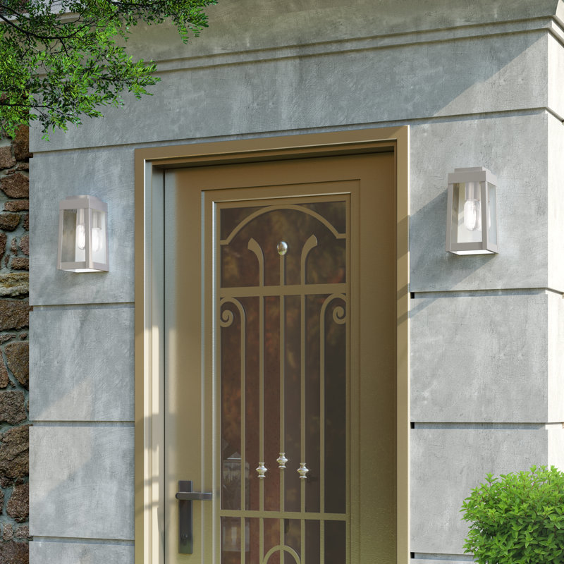 Antionetta Solid Brass Wall Light, 9.5" H x 5" W x 5" D, Brushed Nickel