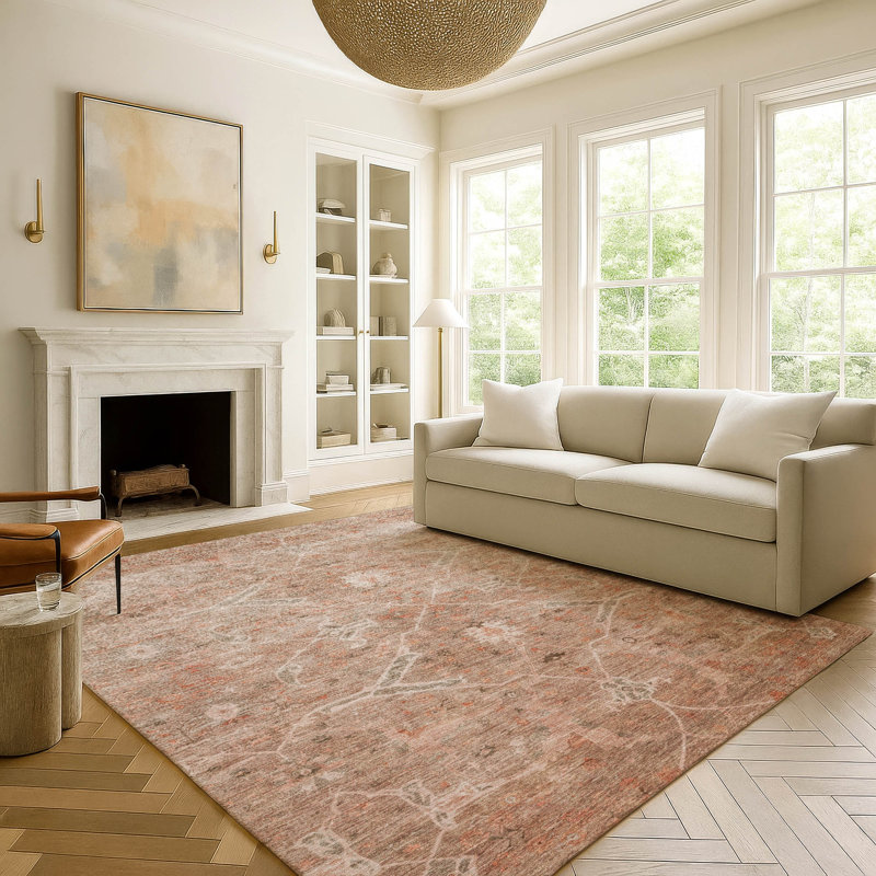 Tapis de qualité supérieure lavable à la machine Mayfield Global, Corail, 3 pi x 5 pi