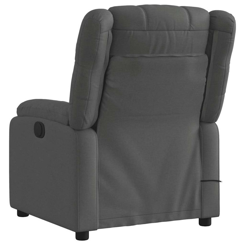 Fauteuil de massage inclinable en mousse de polyester gris, Grey