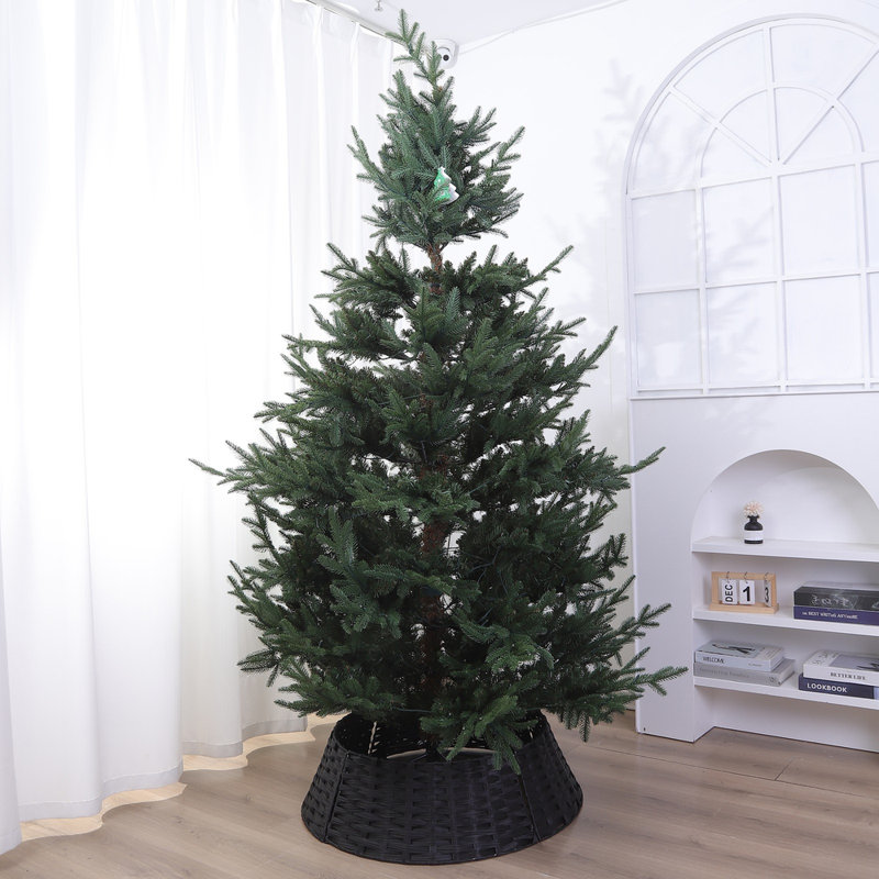 Adalee Polyethylene Tree Skirt, Black