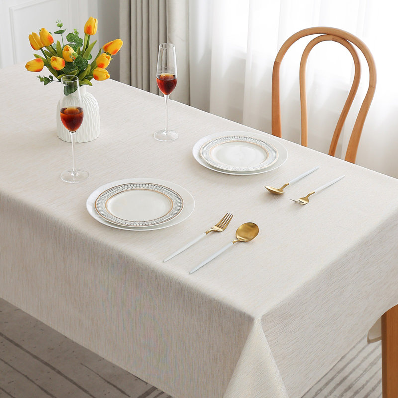 Table Cloth Glitter  70  Round  Gold, Cream