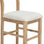 Ensemble de table de salle à manger 5 pièces à hauteur de comptoir Farmhouse avec 1 table rectangulaire et 4 chaises-1502216106