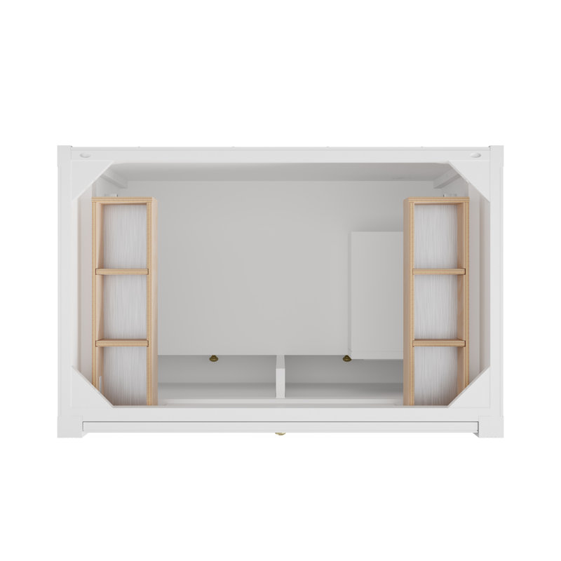 Bellshire Single Vanity, Bright White, 36", Ethereal Noctis Silestone