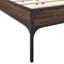 Structure de lit vidaXL Base de lit d'invité Mobilier de chambre à coucher en bois d'ingénierie et en métal-2010754657-2010754662