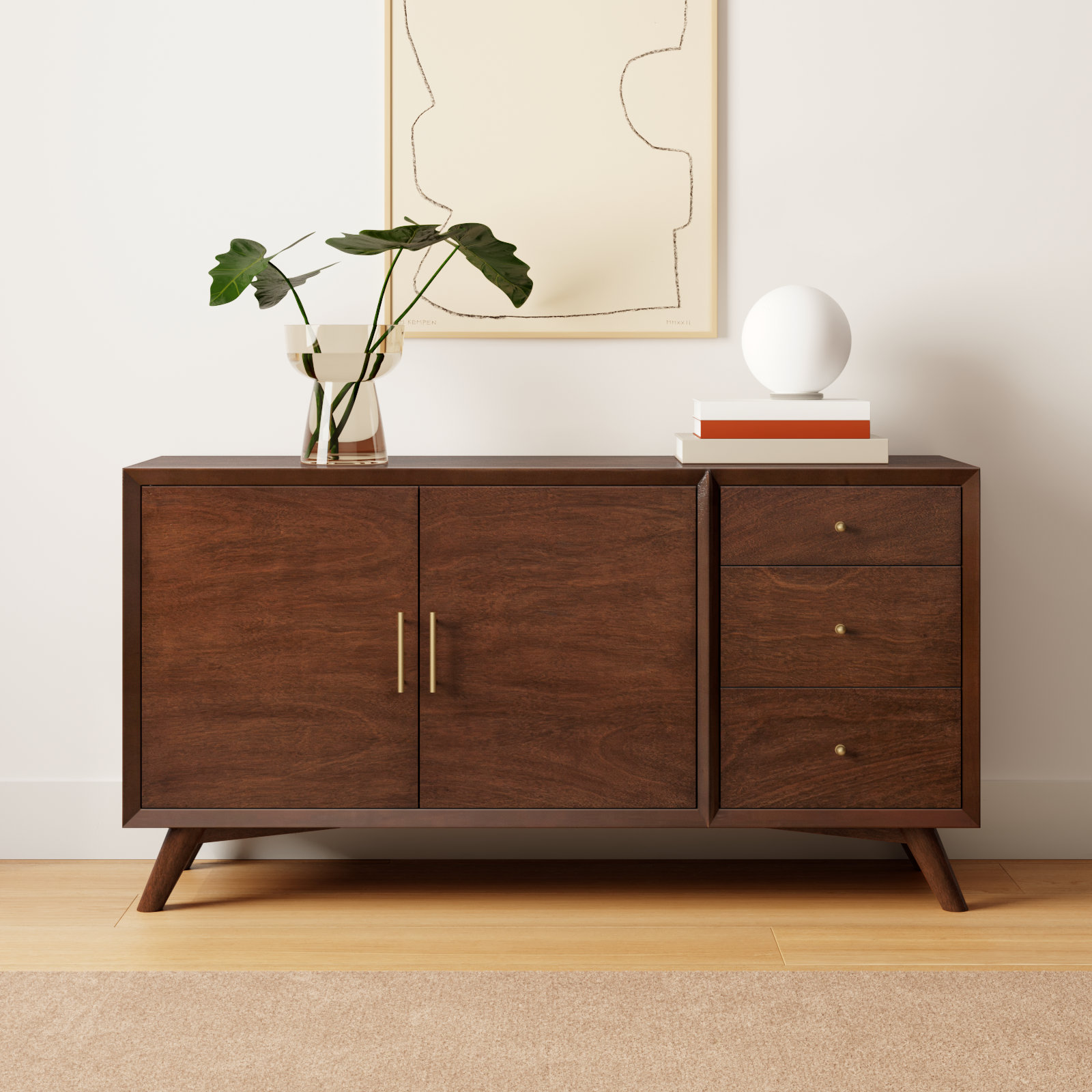 Williams Mahogany Sideboard, Walnut