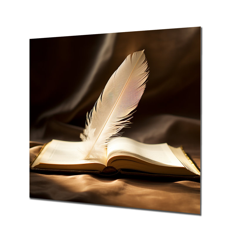 Salon d'art mural Jago - Feathers, Pas de métal encadré, H 36 po x l 36 po x P 1,5 po