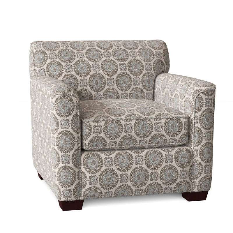 Fauteuil de 39 po de large Keaton, Oui, Goody bleu foncé