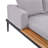 Vianette  Outdoor Patio Daybed Metal Double Chaise Lounge with Side Wood Tabletop for Drinks-321703144-321703157