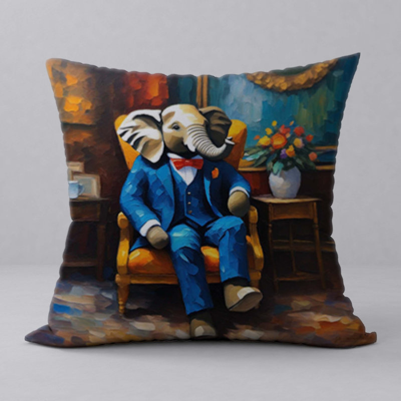 Polyester Throw Square Pillow Cover & Insert